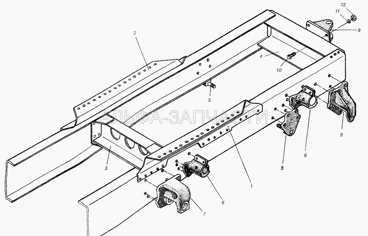 Рама МАЗ-54326  